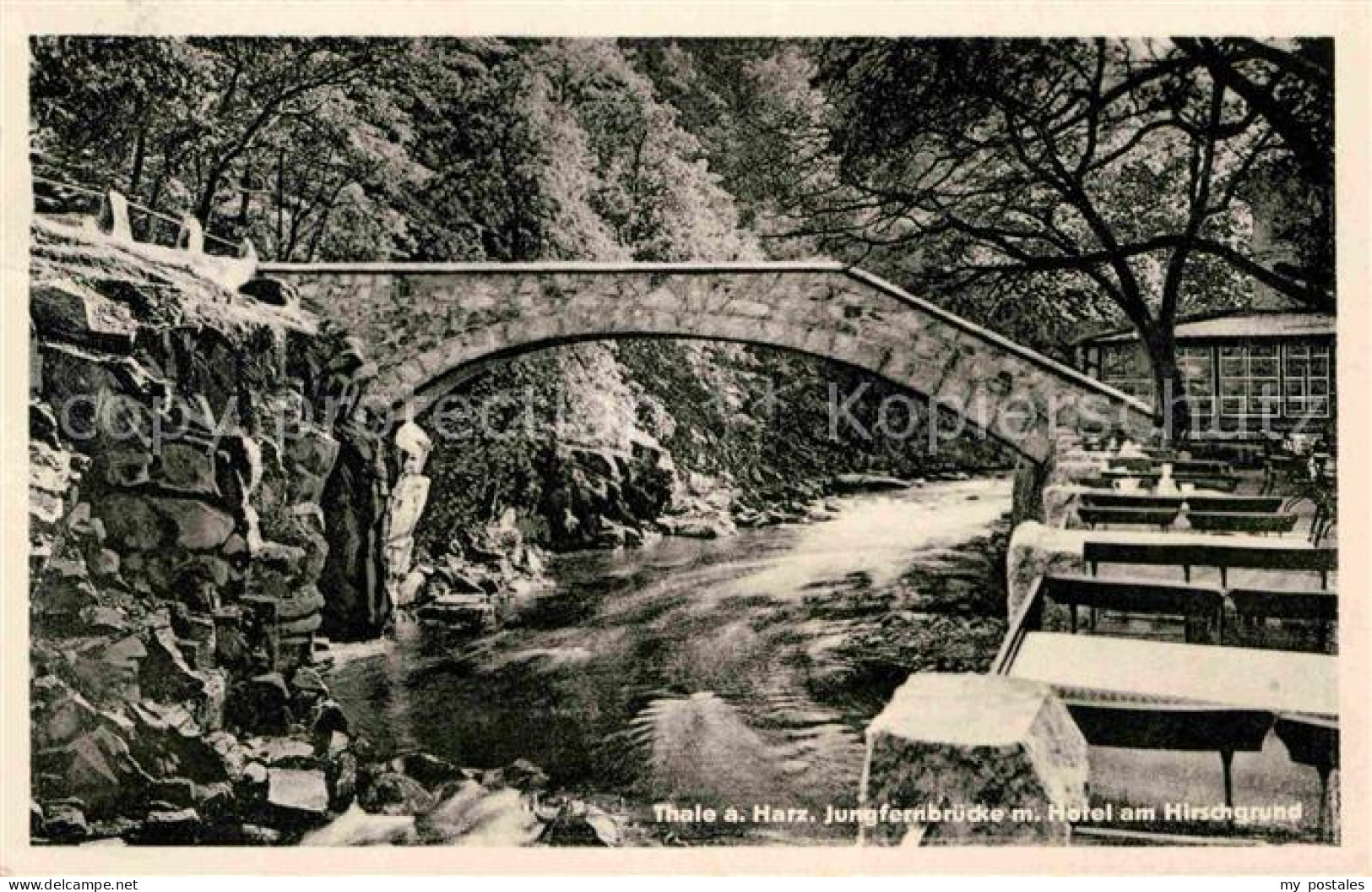 72633490 Thale Harz Jungfernbruecke Mit Hotel Am Hirschgrund Thale - Thale