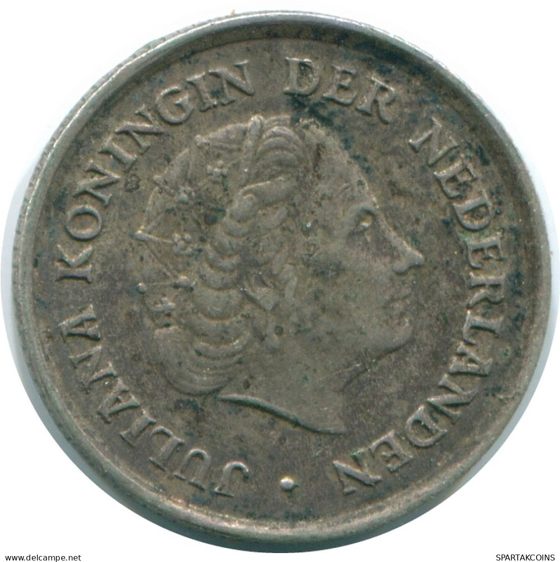 1/10 GULDEN 1966 NETHERLANDS ANTILLES SILVER Colonial Coin #NL12839.3.U.A - Netherlands Antilles