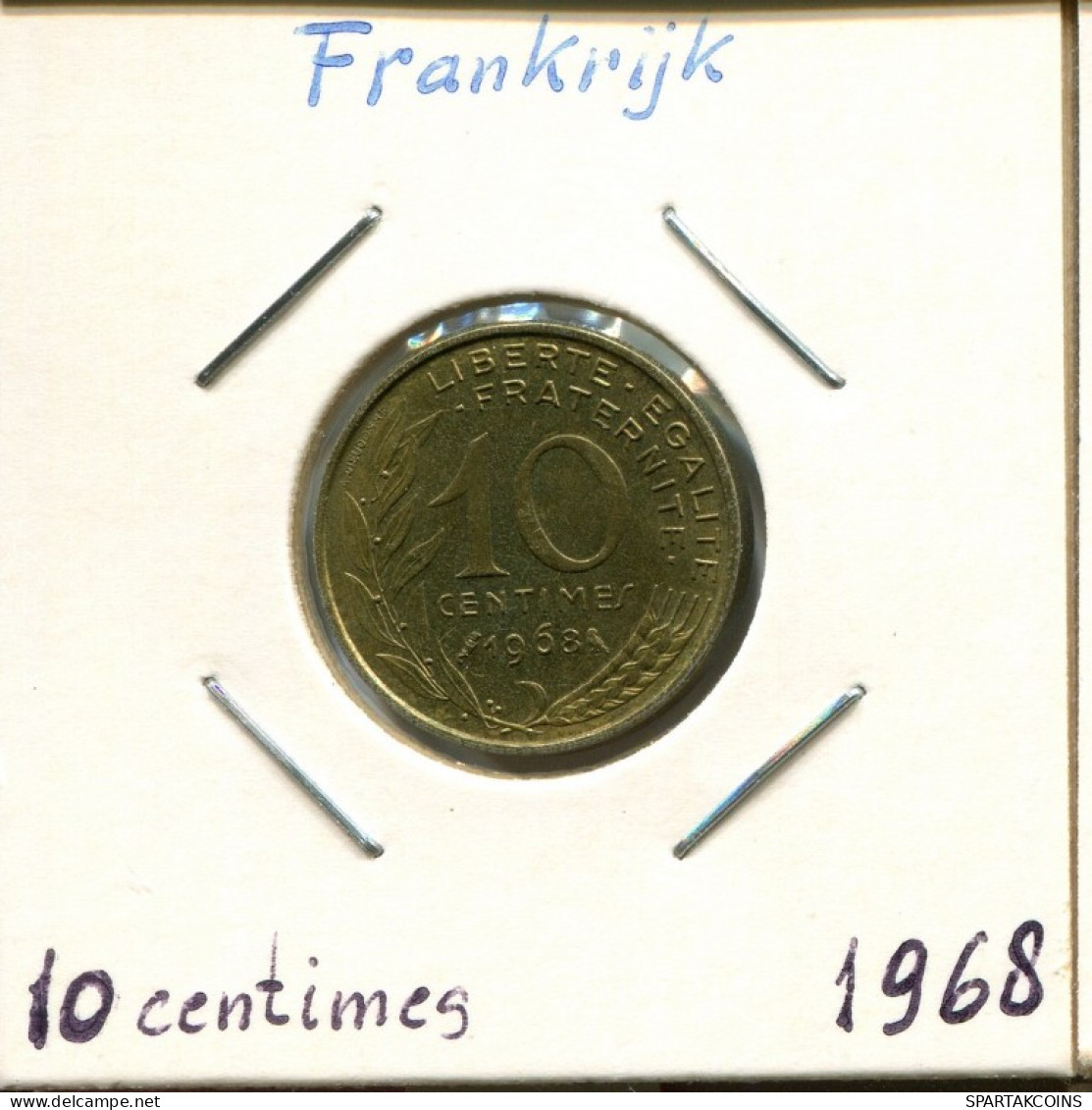 10 CENTIMES 1968 FRANCE Pièce Française #AM122.F.A - 10 Centimes