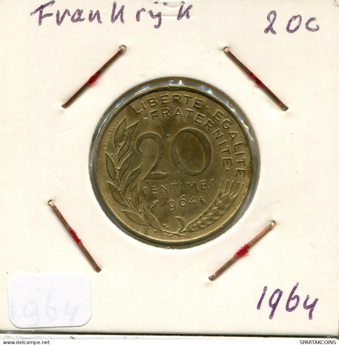 20 CENTIMES 1964 FRANCE Pièce Française #AM845.F.A - 20 Centimes