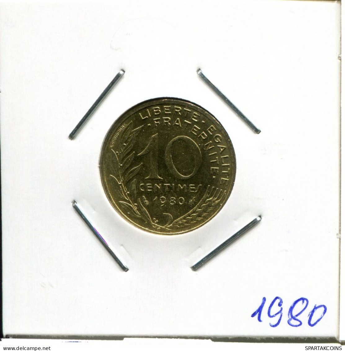 10 CENTIMES 1980 FRANKREICH FRANCE Französisch Münze #AK869.D.A - 10 Centimes