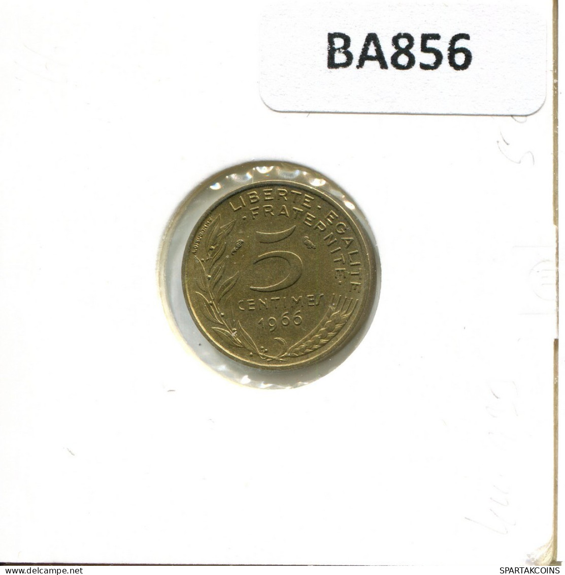 5 CENTIMES 1966 FRANKREICH FRANCE Französisch Münze #BA856.D.A - 5 Centimes