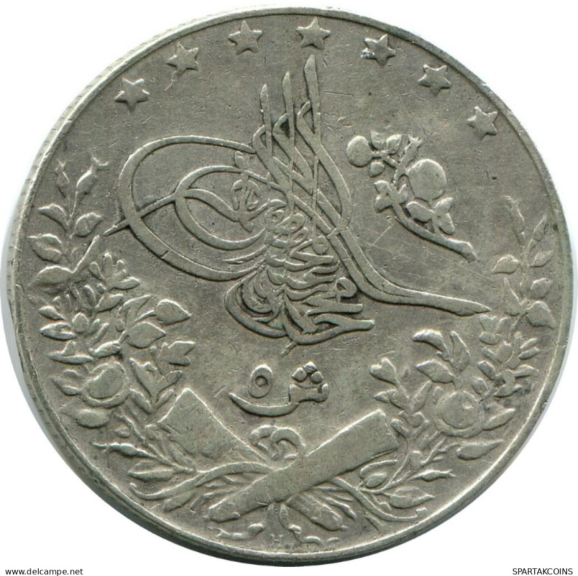 5 QIRSH 1913 EGYPTE EGYPT Islamique Pièce #AH289.10.F.A - Egypte