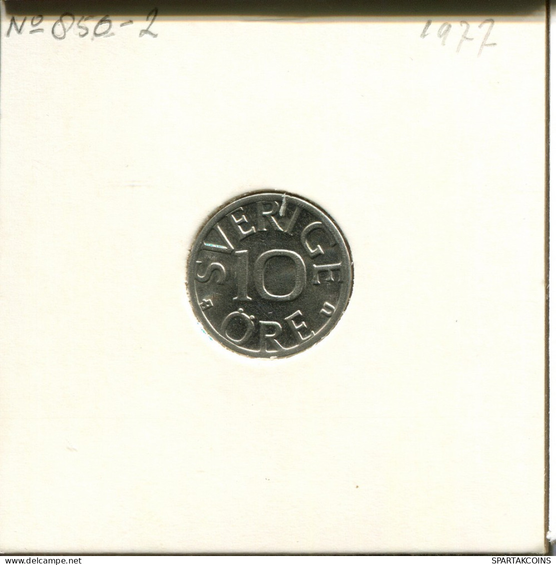 10 ORE 1977 SCHWEDEN SWEDEN Münze #AR397.D.A - Suède