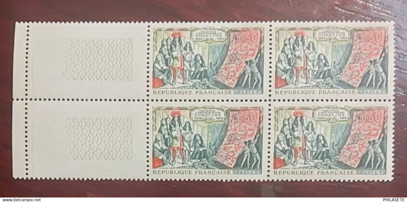 France  Bloc De 4 Timbres Neuf** N° YT 1343 Manufacture Des Gobelins - Neufs