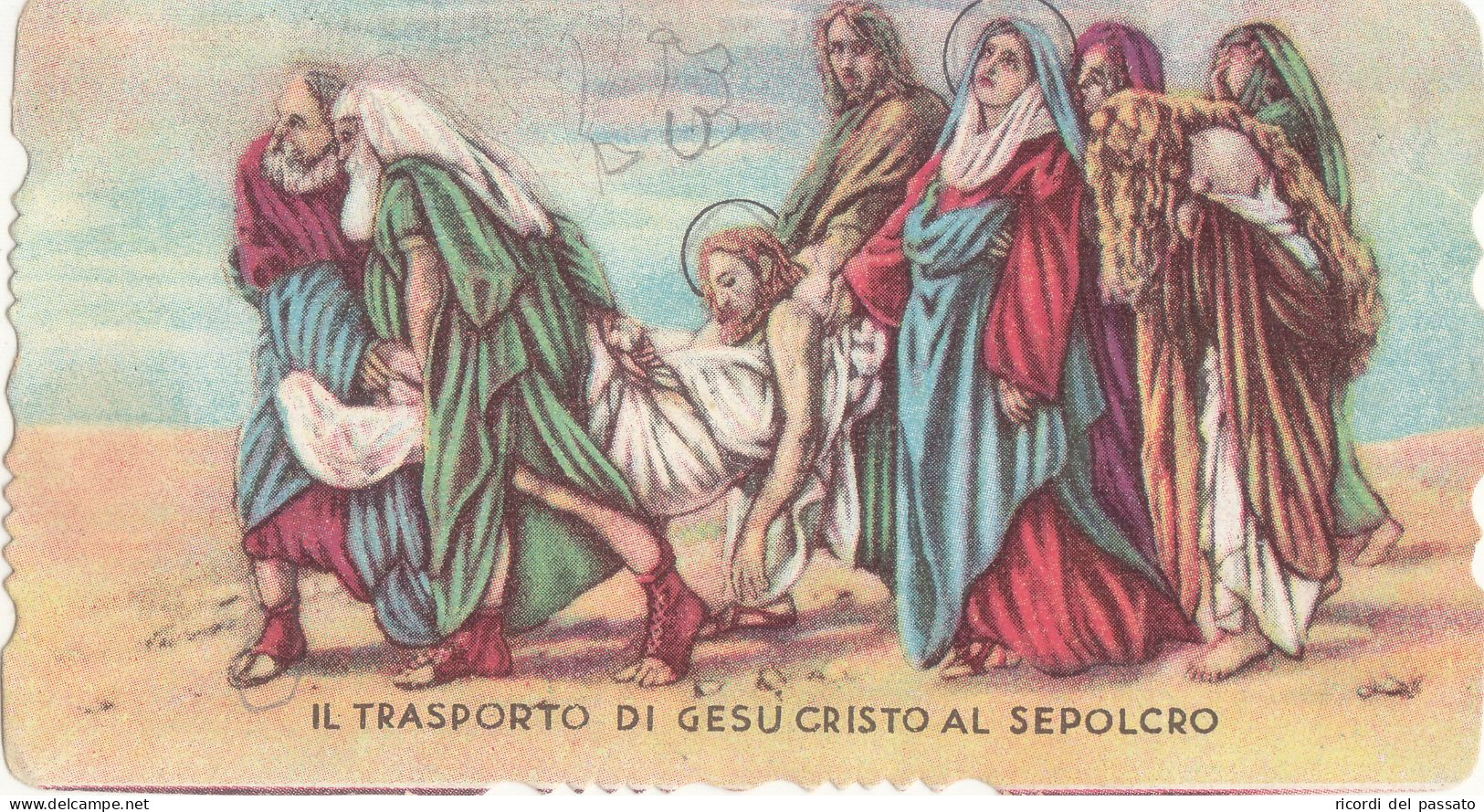 Santino Fustellato Il Trasporto Di Gesu' Cristo Al Sepolcro - Andachtsbilder