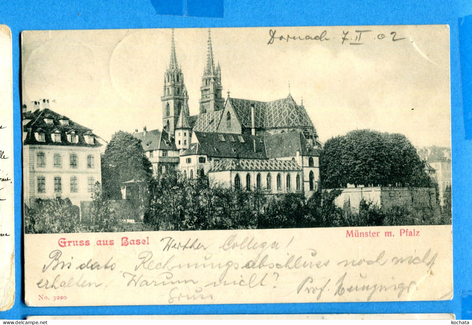 VIX124, Gruss Aus Basel, 3220, Précurseur , Circulée 1902 - Bâle