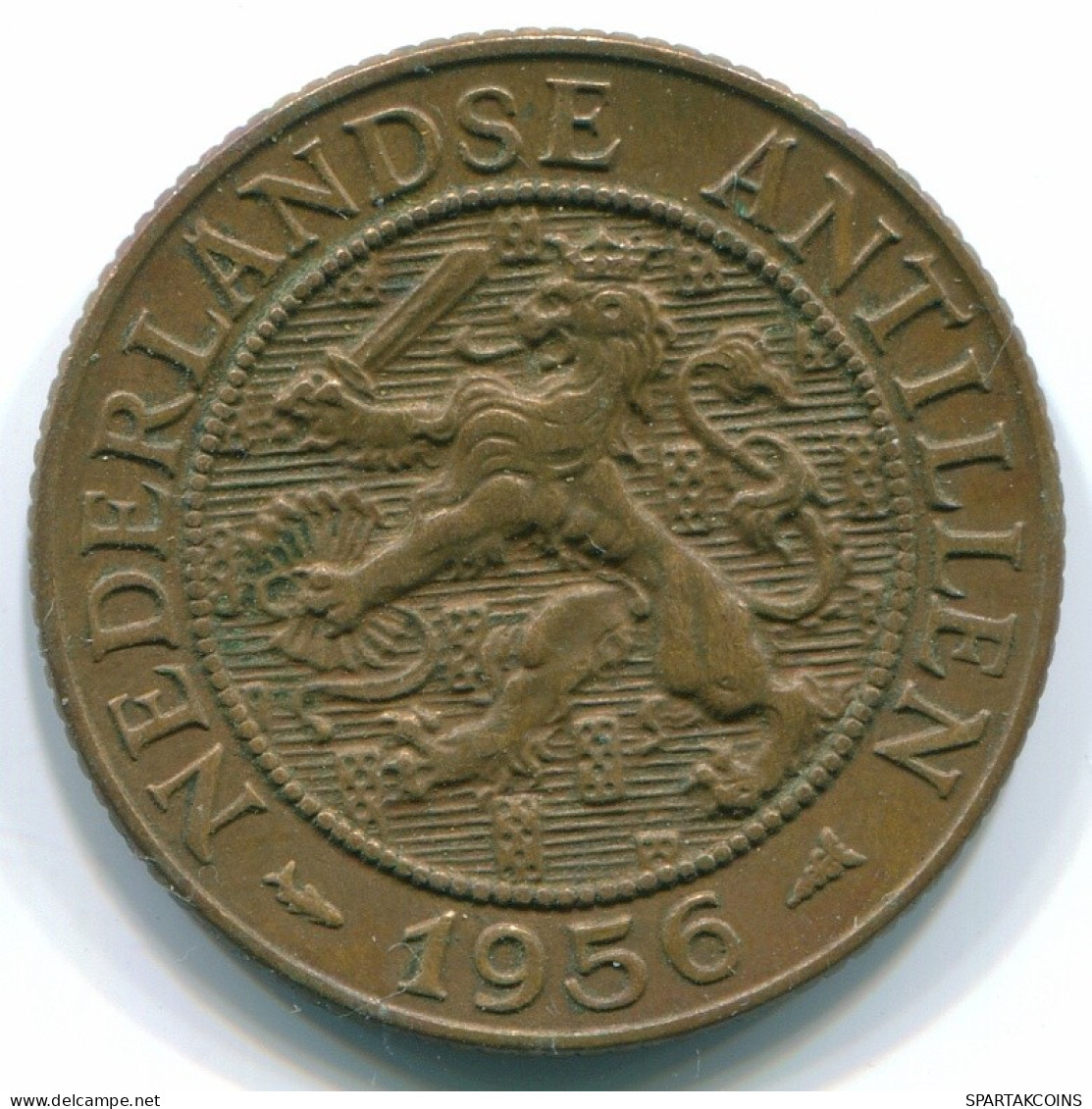 2 1/2 CENT 1956 CURACAO NÉERLANDAIS NETHERLANDS Bronze Colonial Pièce #S10180.F.A - Curacao