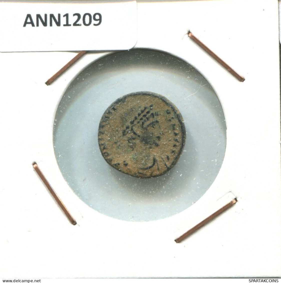 IMPEROR? GLORIA EXERCITVS TWO SOLDIERS 1.9g/16mm ROMAN Moneda #ANN1209.9.E.A - Autres & Non Classés