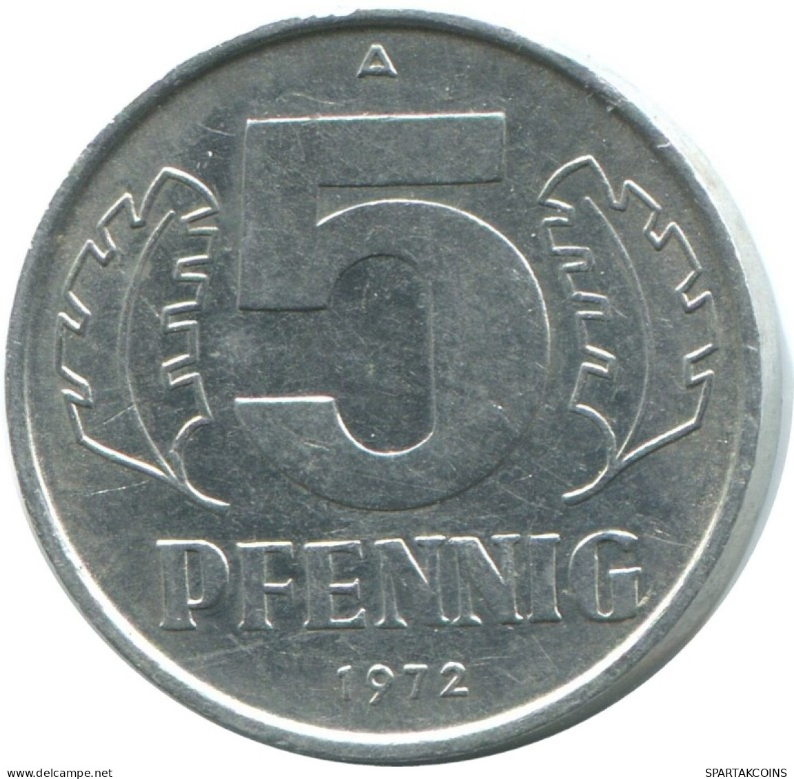 5 PFENNIG 1972 A DDR EAST DEUTSCHLAND Münze GERMANY #AE014.D.A - 5 Pfennig