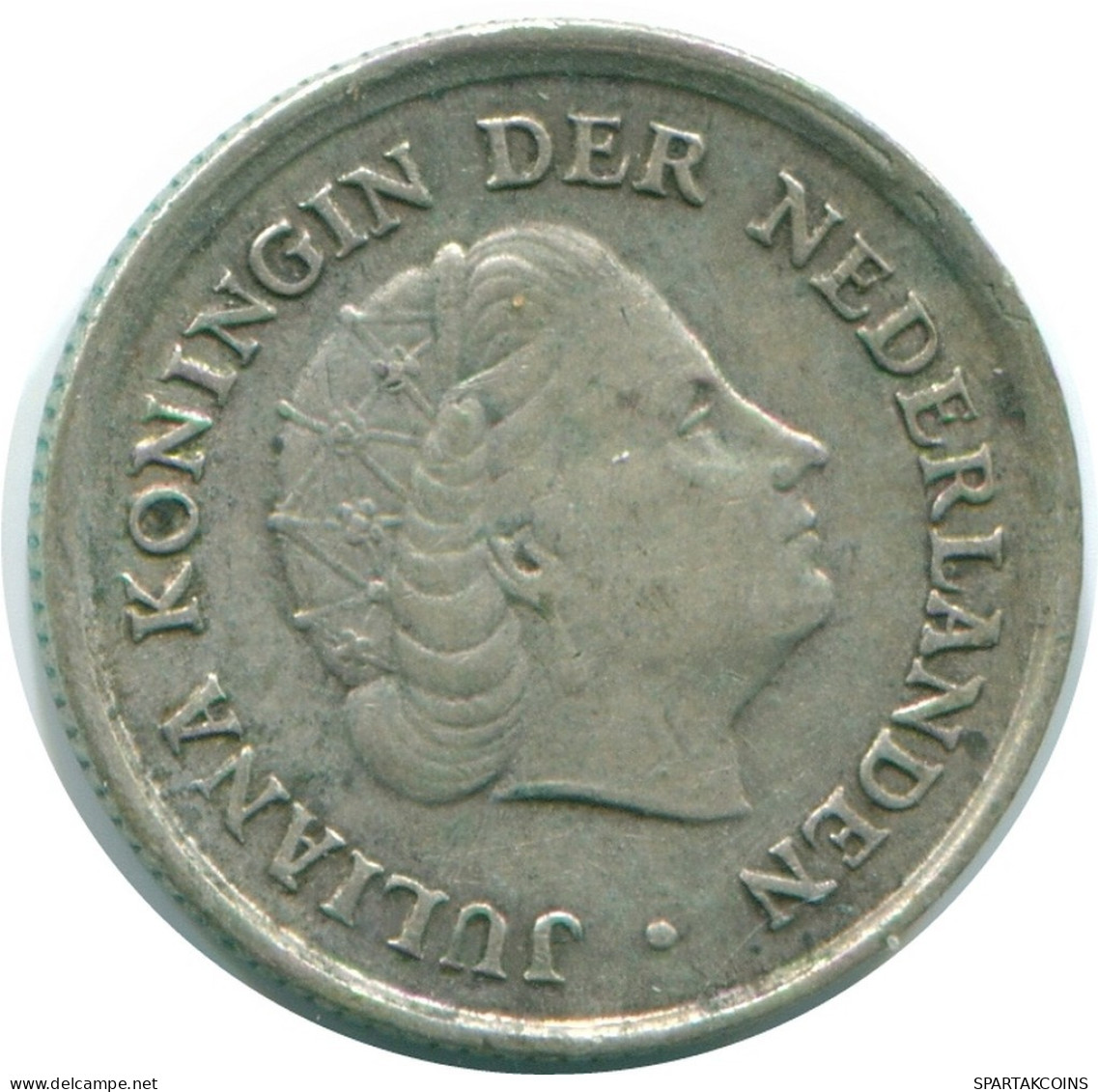 1/10 GULDEN 1966 NIEDERLÄNDISCHE ANTILLEN SILBER Koloniale Münze #NL12922.3.D.A - Niederländische Antillen