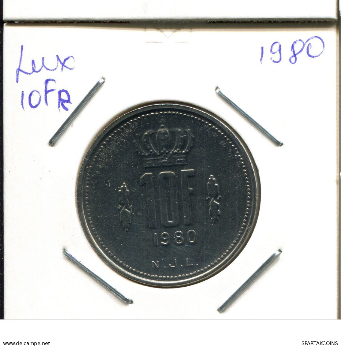 10 FRANCS 1980 LUXEMBURGO LUXEMBOURG Moneda #AT244.E.A - Luxembourg