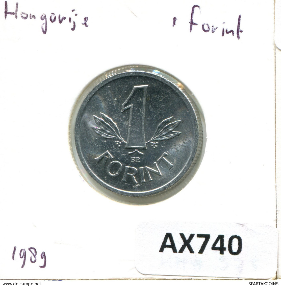 1 FORINT 1989 HUNGRÍA HUNGARY Moneda #AX740.E.A - Hungary