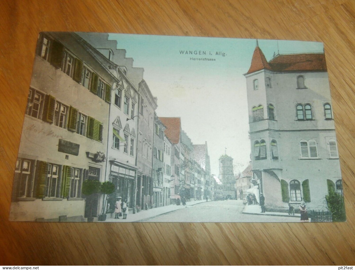 AK Wangen I. Allgäu , 1909 , Herrenstrasse , Ansichtskarte !!! - Wangen I. Allg.