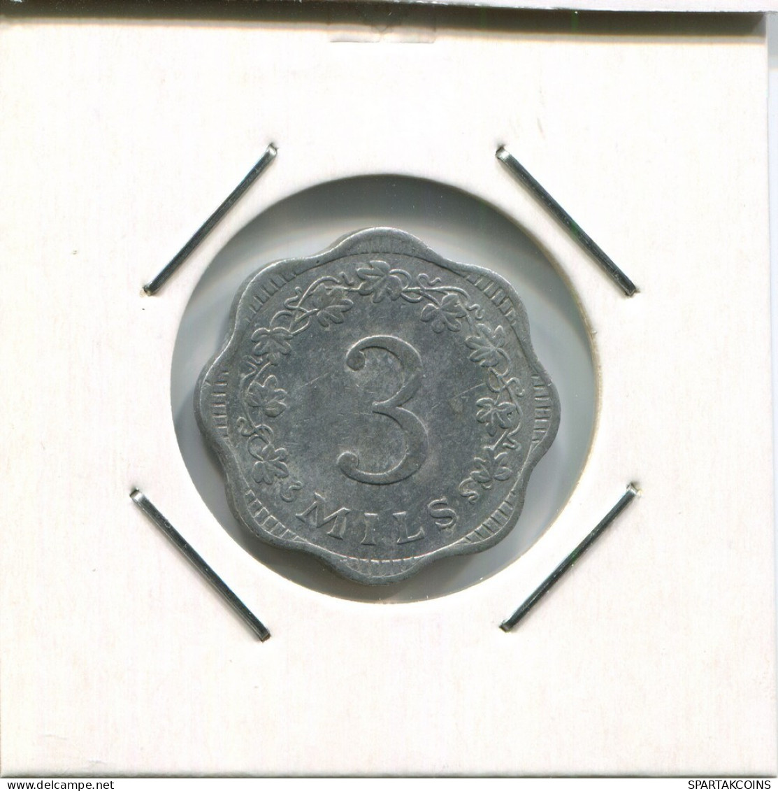 3 MILS 1972 MALTA Coin #AR692.U.A - Malte