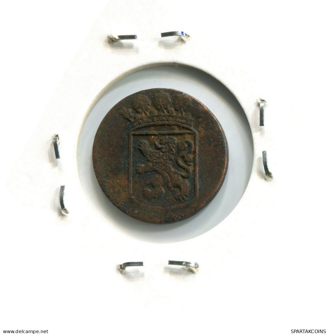 1734 HOLLAND VOC DUIT INDES NÉERLANDAIS NETHERLANDS NEW YORK COLONIAL PENNY #VOC2185.7.F.A - Niederländisch-Indien