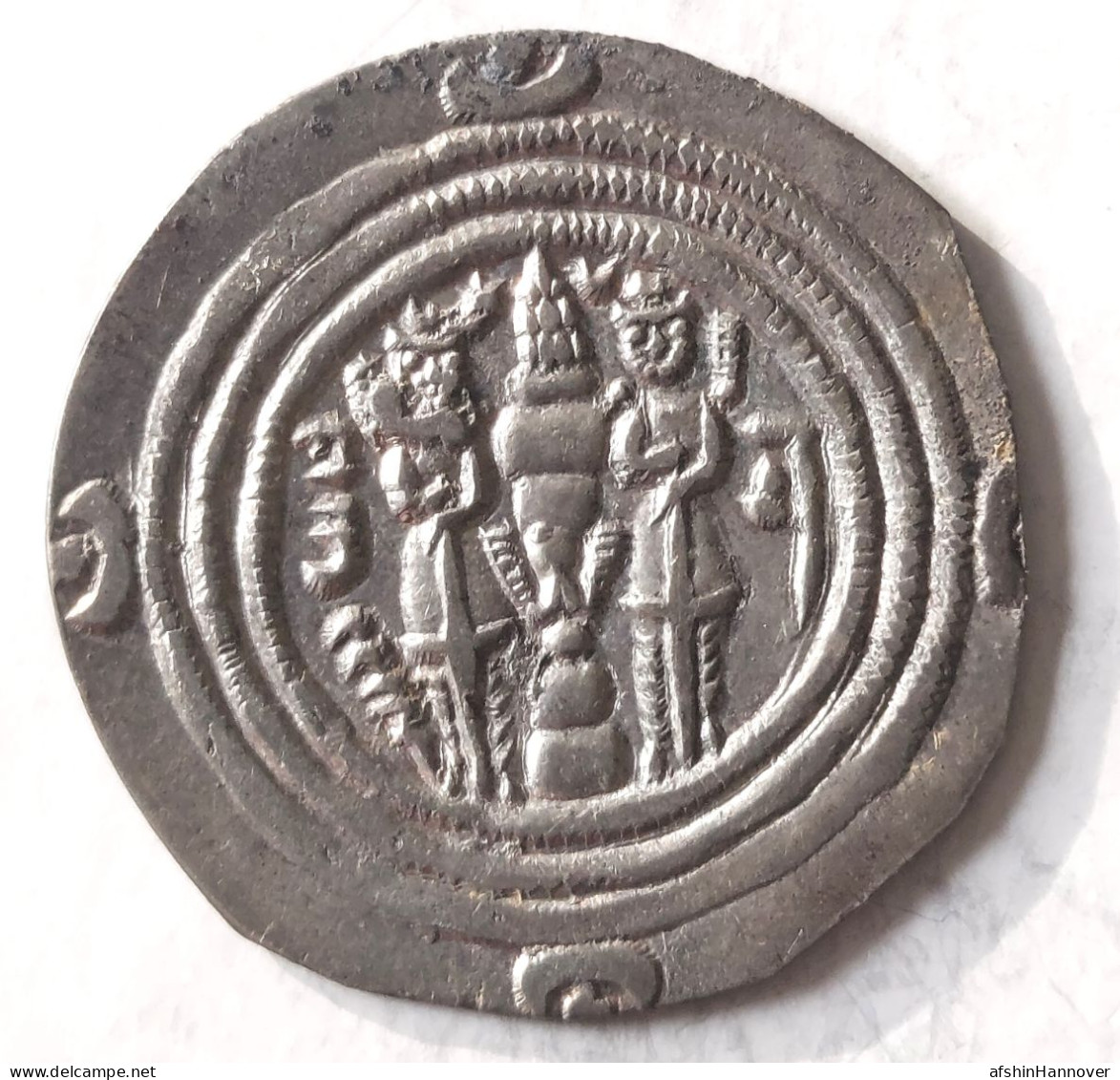 SASANIAN KINGS. Khosrau II. 591-628 AD. AR Silver  Drachm  Year 31 Mint BN - Oosterse Kunst