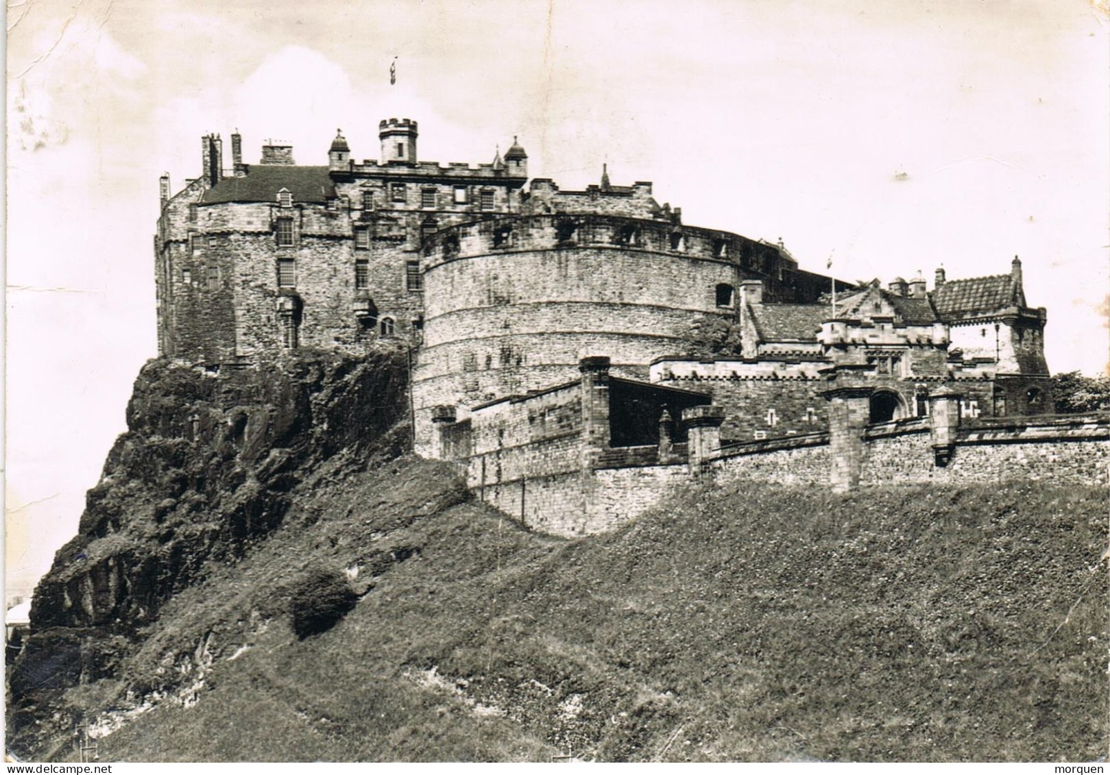 55136. Postal OSWALDTWISTLE (Lanc) England 1967. Fechador BLACKBURN. Edinburgh Castle - Brieven En Documenten