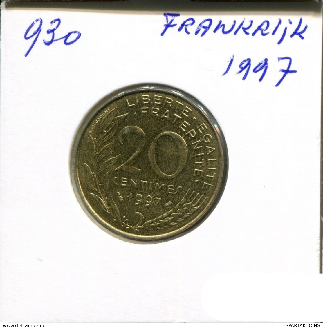 20 CENTIMES 1997 FRANCE Pièce Française #AN200.F.A - 20 Centimes