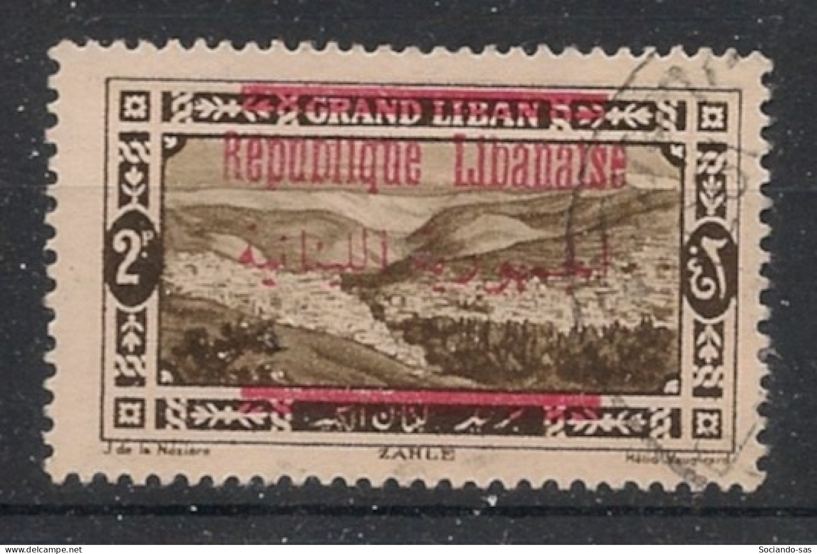 GRAND LIBAN - 1928 - N°YT. 111 - Zahle 2pi Sépia - Oblitéré / Used - Oblitérés