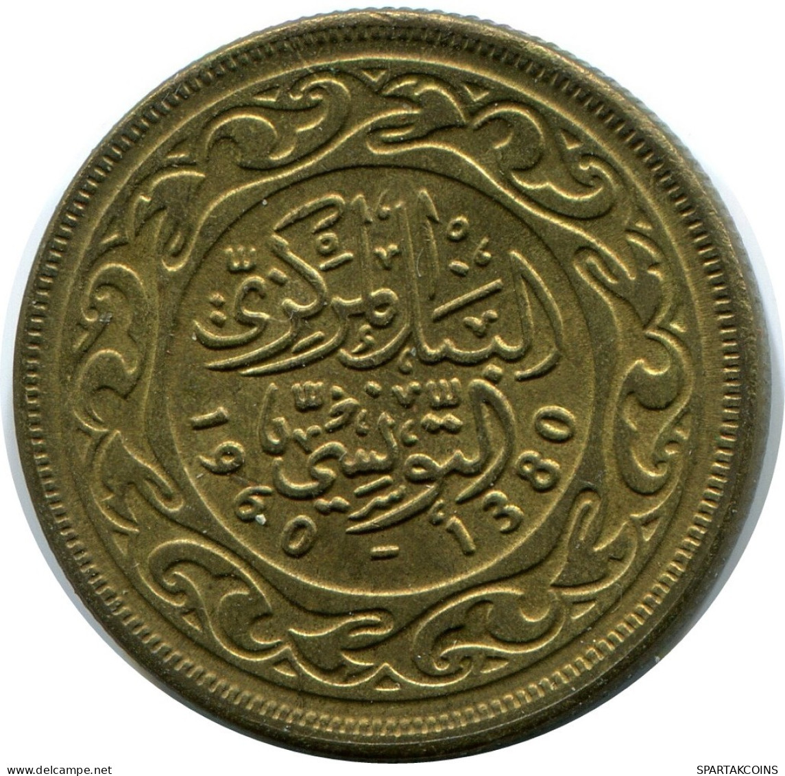 20 MILLIMES 1960 TUNISIA Islamic Coin #AP465.U.A - Tunisie
