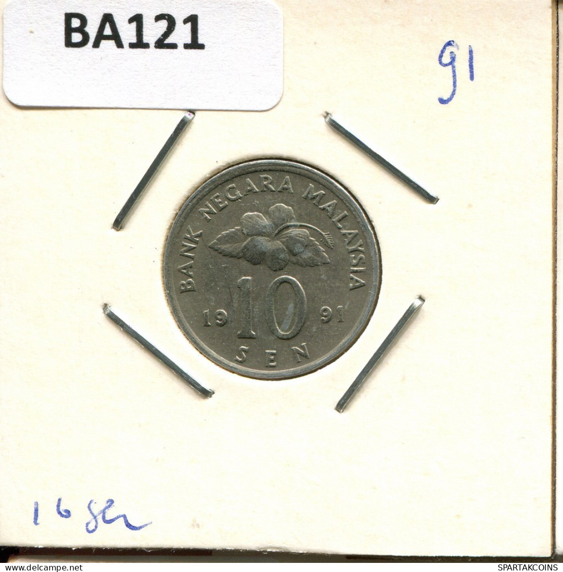 10 SEN 1991 MALAYSIA Coin #BA121.U.A - Maleisië