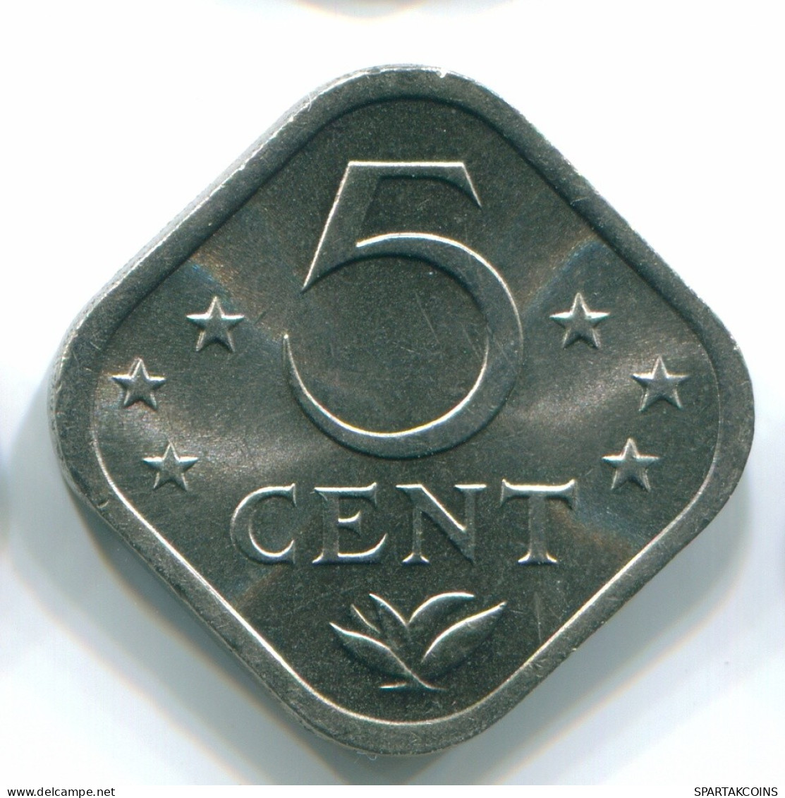 5 CENTS 1975 ANTILLAS NEERLANDESAS Nickel Colonial Moneda #S12243.E.A - Niederländische Antillen