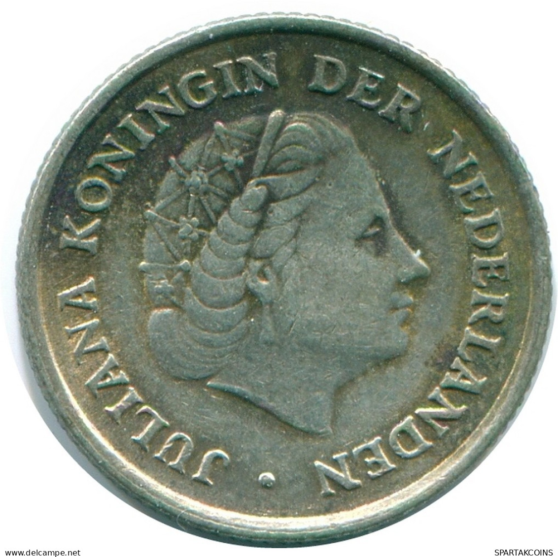 1/10 GULDEN 1957 NIEDERLÄNDISCHE ANTILLEN SILBER Koloniale Münze #NL12176.3.D.A - Niederländische Antillen