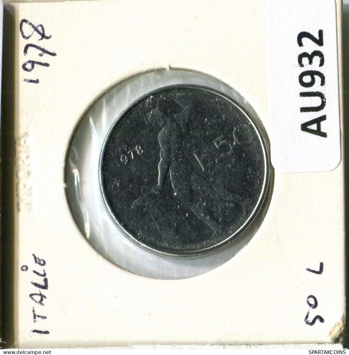 50 LIRE 1978 ITALIA ITALY Moneda #AU932.E.A - 50 Lire
