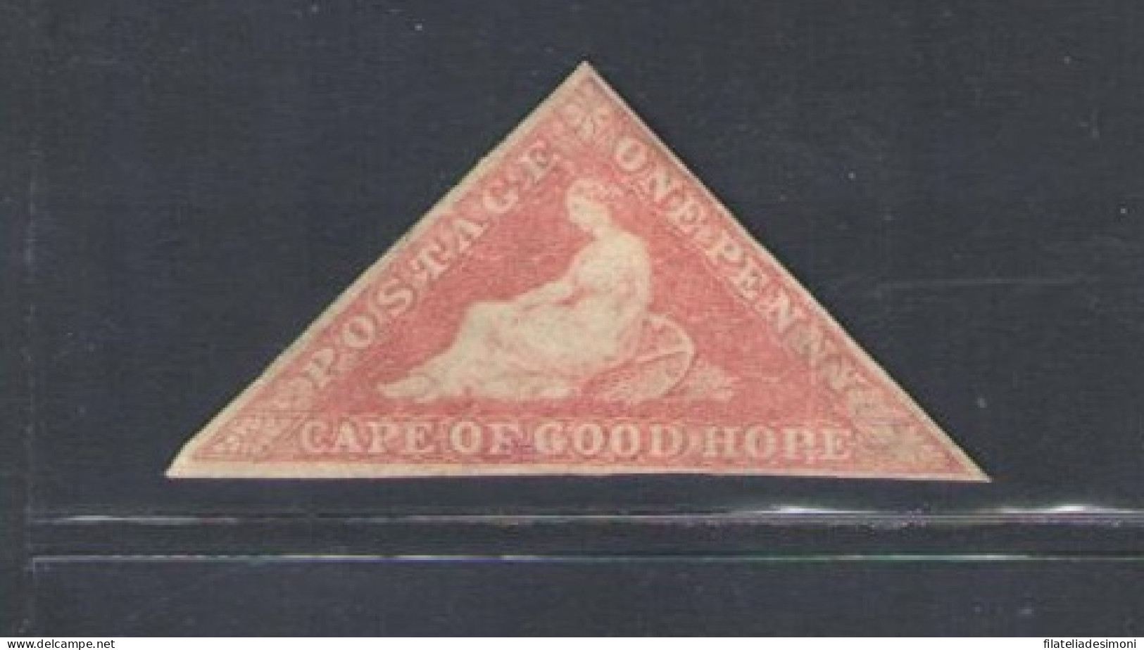 1855-63 Cape Of Good Hope, Stanley Gibbons N. 5a, 1d. Rose, MH* - Sonstige & Ohne Zuordnung