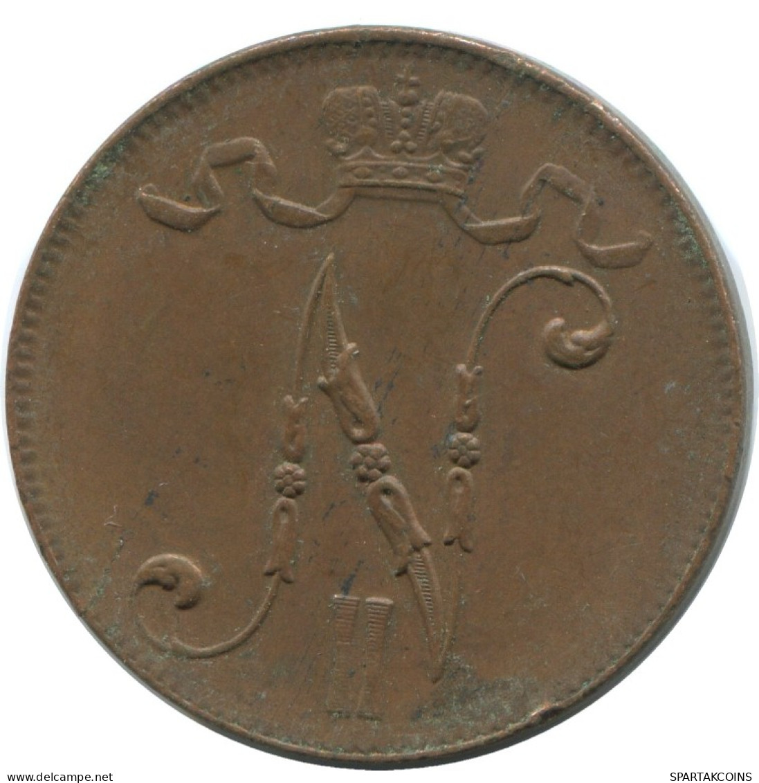 5 PENNIA 1916 FINLANDIA FINLAND Moneda RUSIA RUSSIA EMPIRE #AB142.5.E.A - Finlande