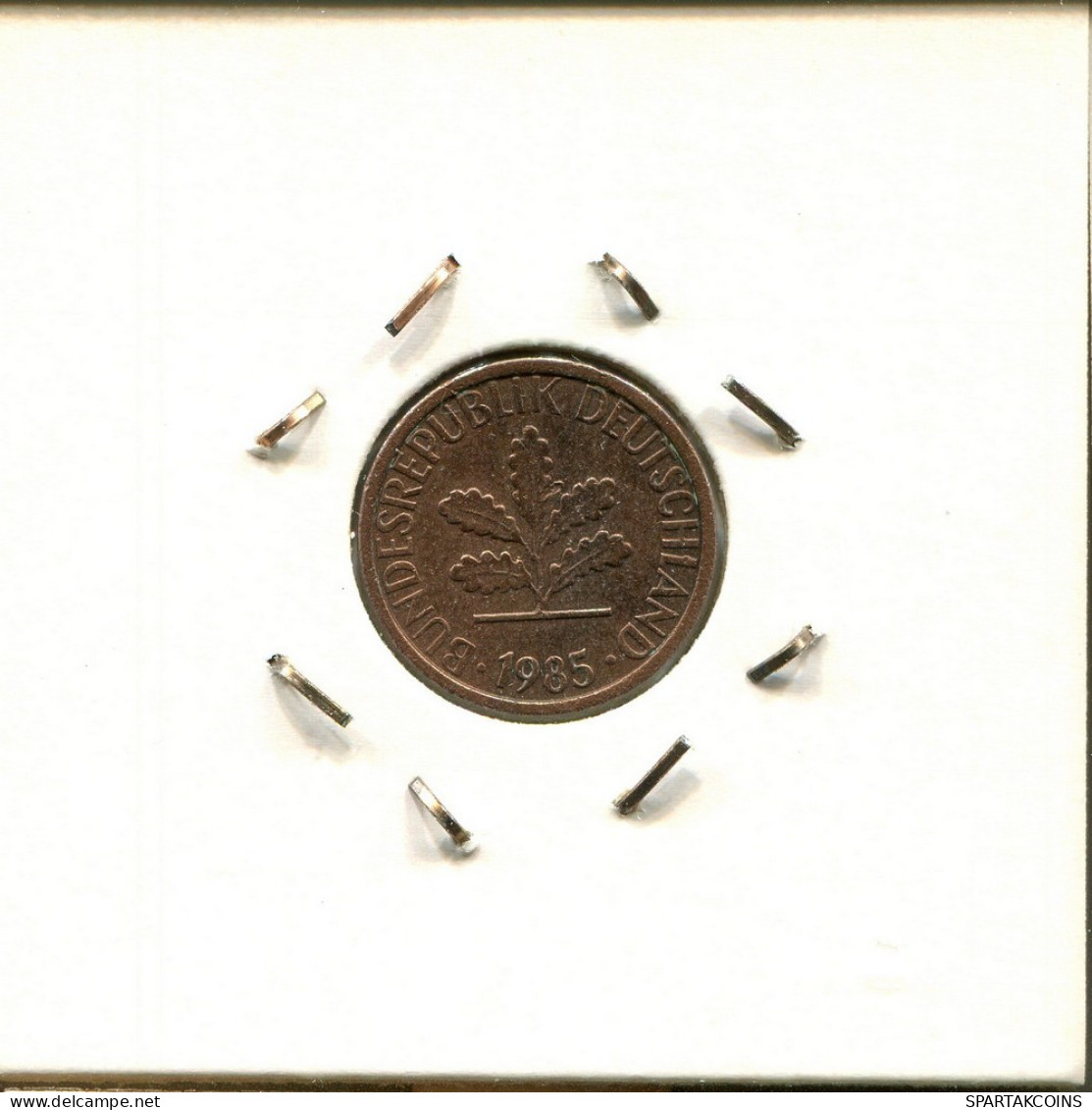 1 PFENNIG 1985 G WEST & UNIFIED GERMANY Coin #DC085.U.A - 1 Pfennig