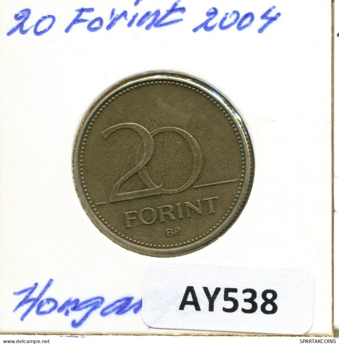 20 FORINT 2004 HUNGRÍA HUNGARY Moneda #AY538.E.A - Hungría