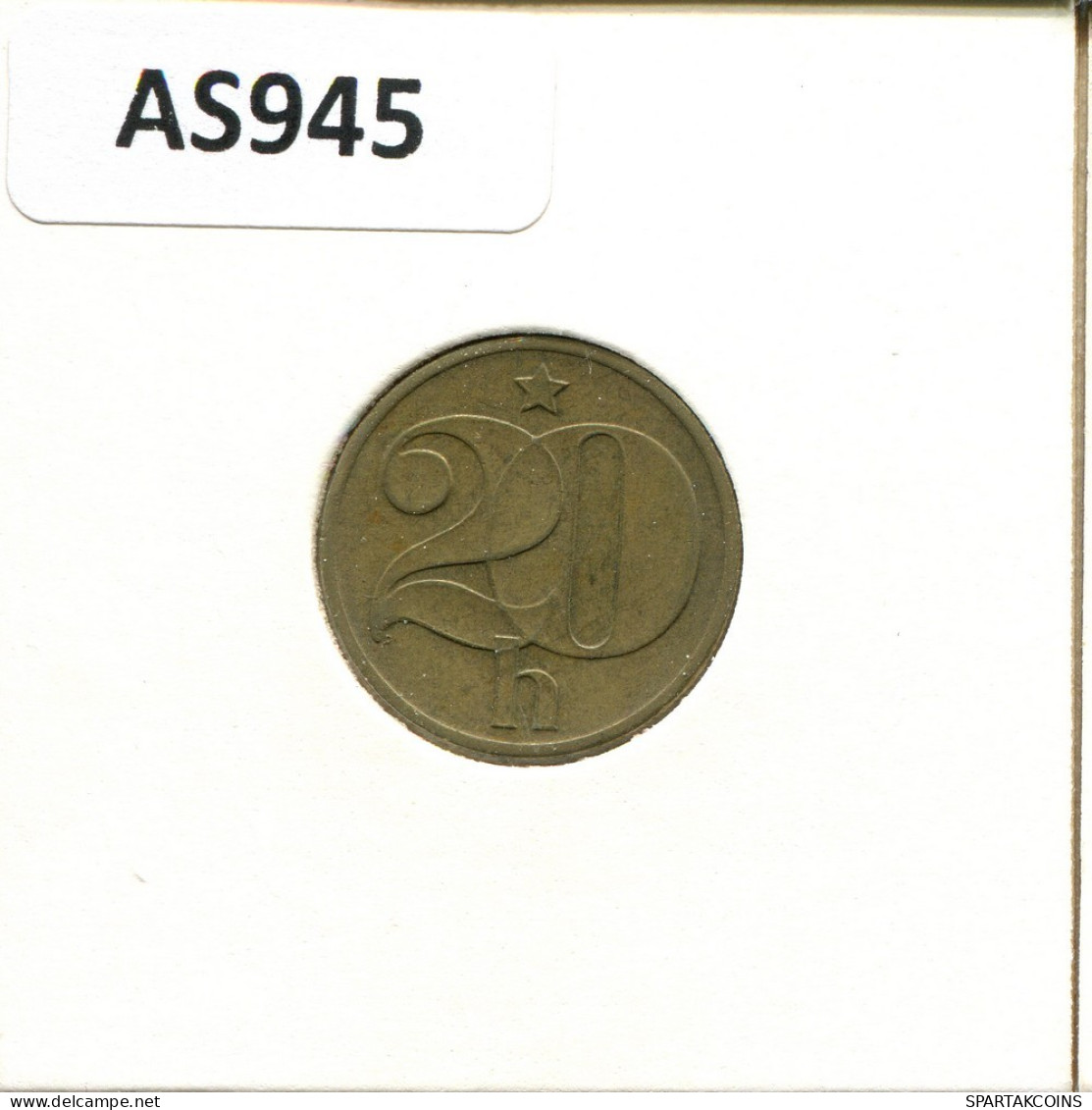 20 HALERU 1976 CZECHOSLOVAKIA Coin #AS945.U.A - Tschechoslowakei