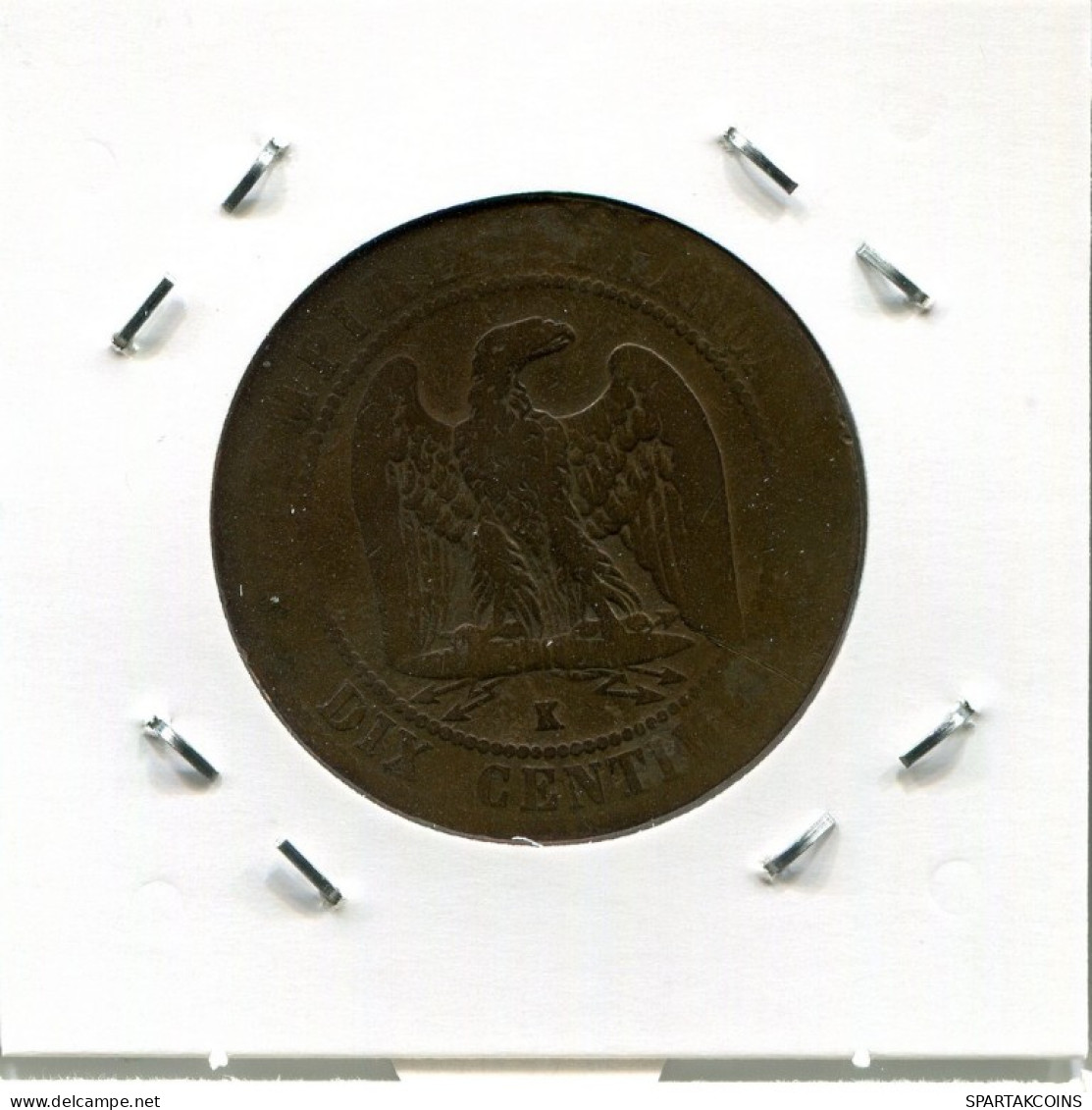 10 CENTIMES 1864 K FRANCIA FRANCE Napoleon III Moneda #AN069.E.A - 10 Centimes