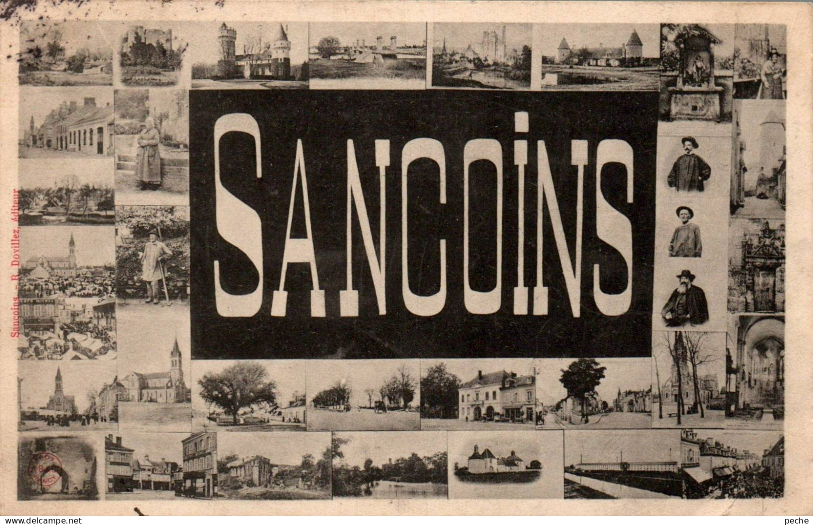N°2830 W -cpa Sancoins -multivues- - Sancoins