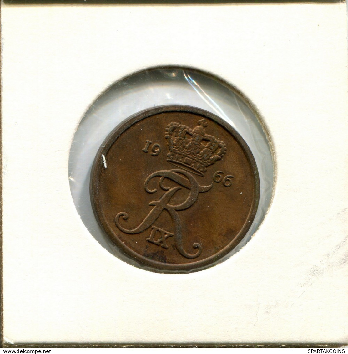 5 ORE 1966 DINAMARCA DENMARK Moneda Frederik IX #AU788.E.A - Denmark