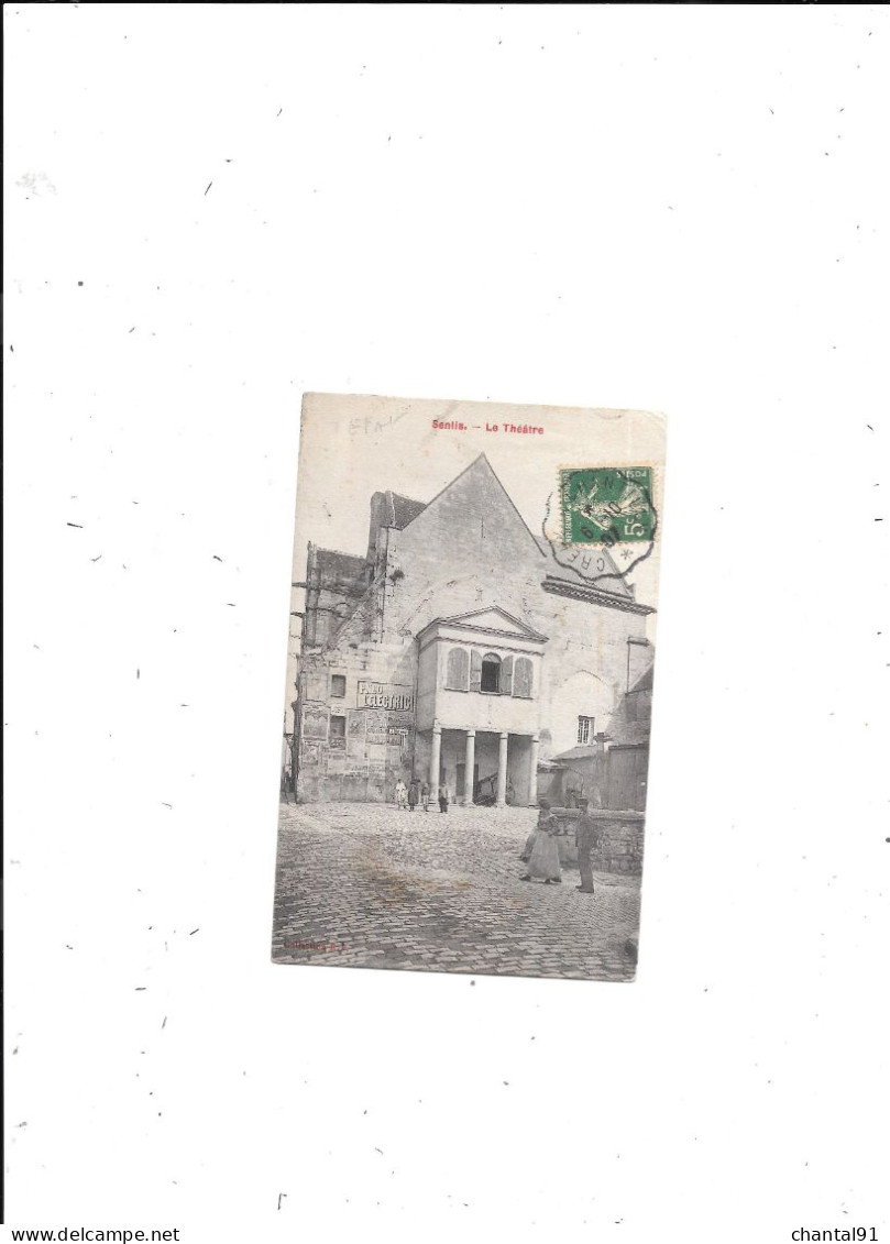 CARTE POSTALE 60 SENLIS LE THEATRE VOYAGEE - Senlis