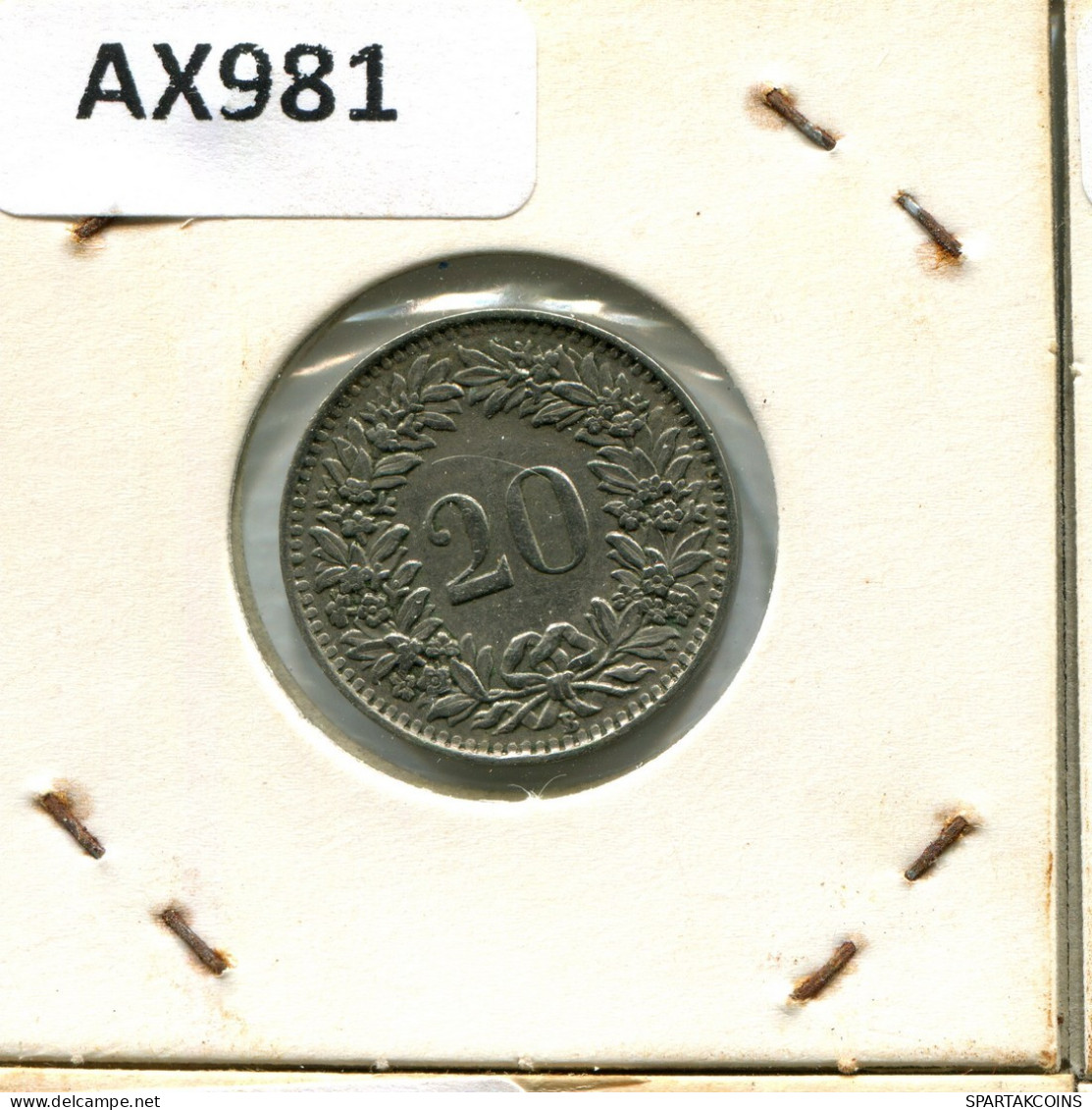 20 RAPPEN 1939 B SWITZERLAND Coin #AX981.3.U.A - Sonstige & Ohne Zuordnung