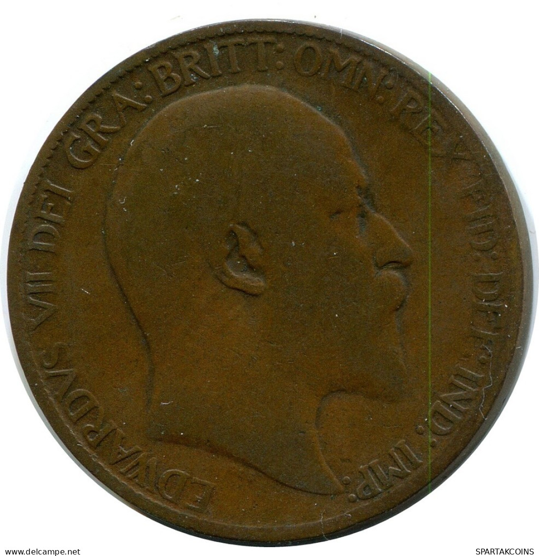 HALF PENNY 1907 UK GROßBRITANNIEN GREAT BRITAIN Münze #BA958.D.A - C. 1/2 Penny