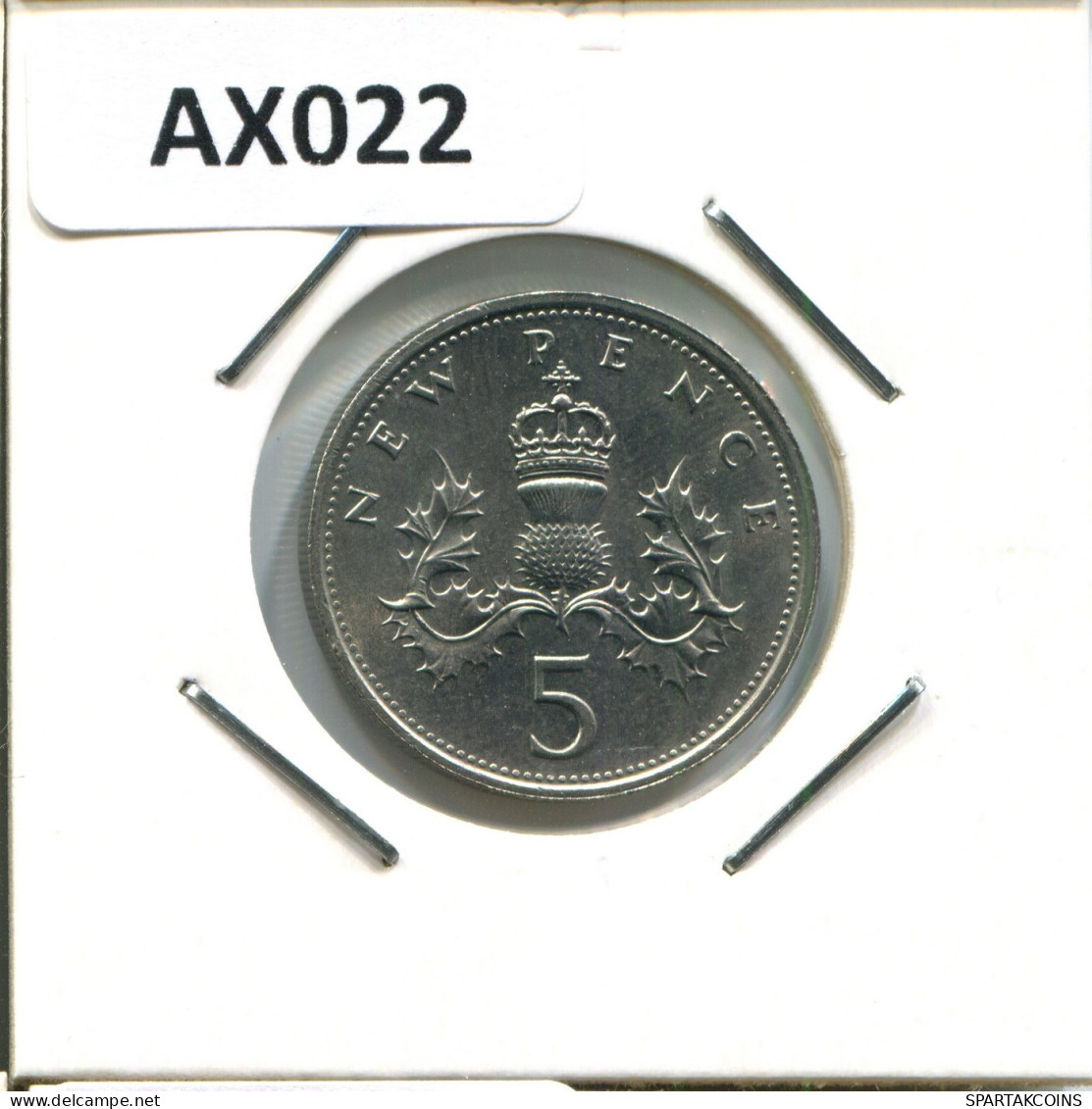 5 PENCE 1980 UK GROßBRITANNIEN GREAT BRITAIN Münze #AX022.D.A - 5 Pence & 5 New Pence