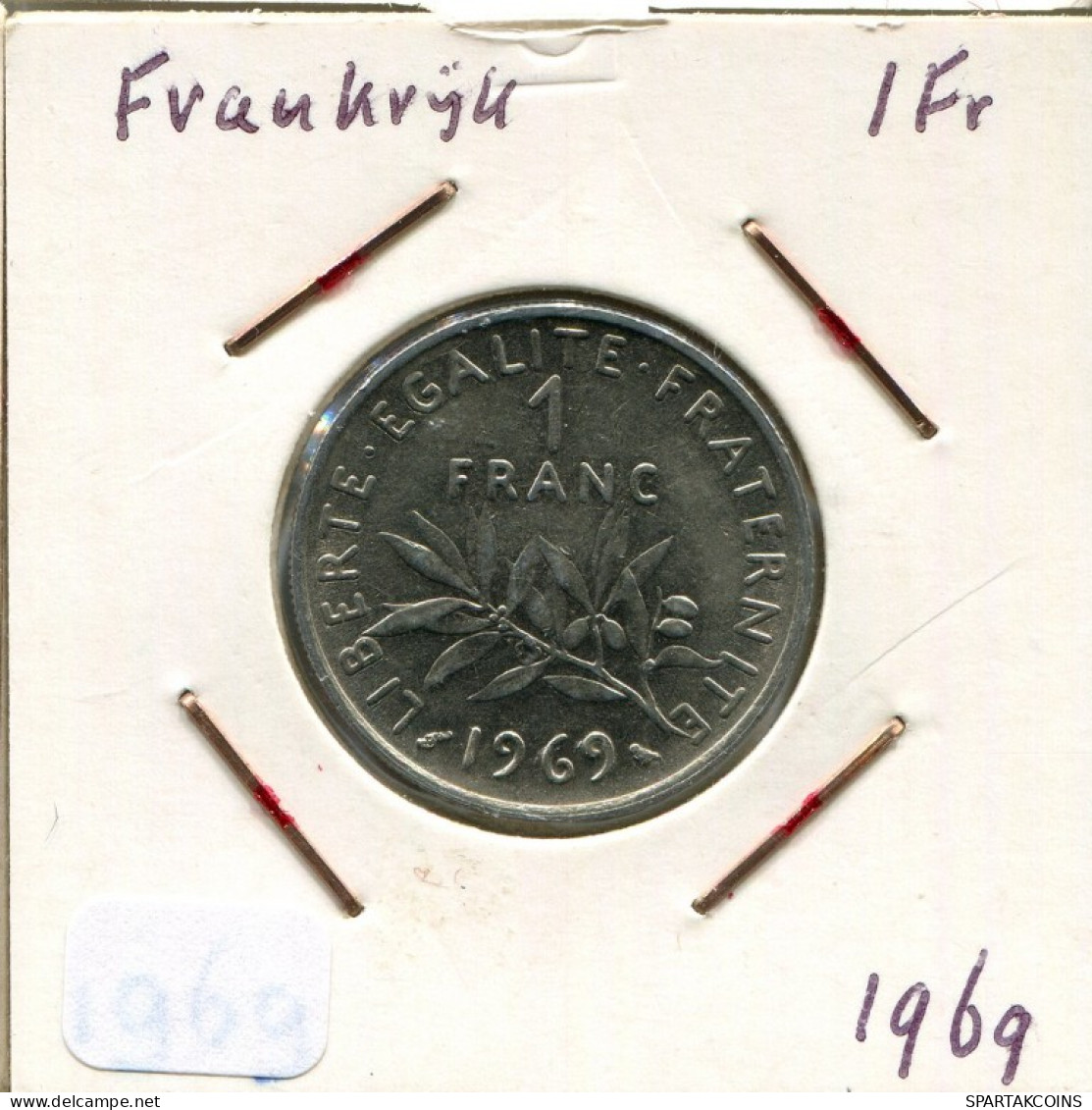 1 FRANC 1969 FRANCE Pièce Française #AM566.F.A - 1 Franc