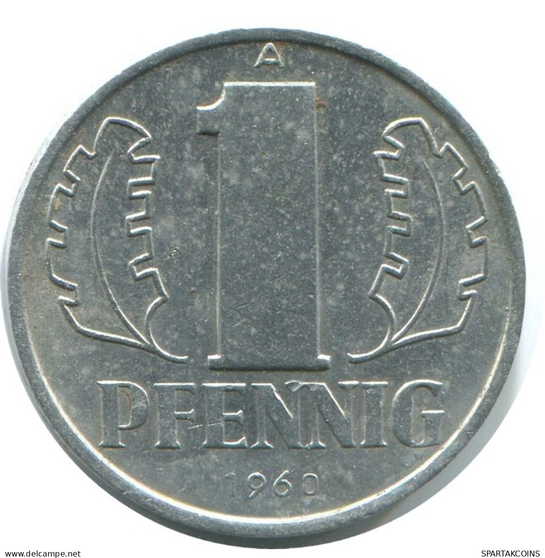 1 PFENNIG 1960 A DDR EAST DEUTSCHLAND Münze GERMANY #AE046.D.A - 1 Pfennig