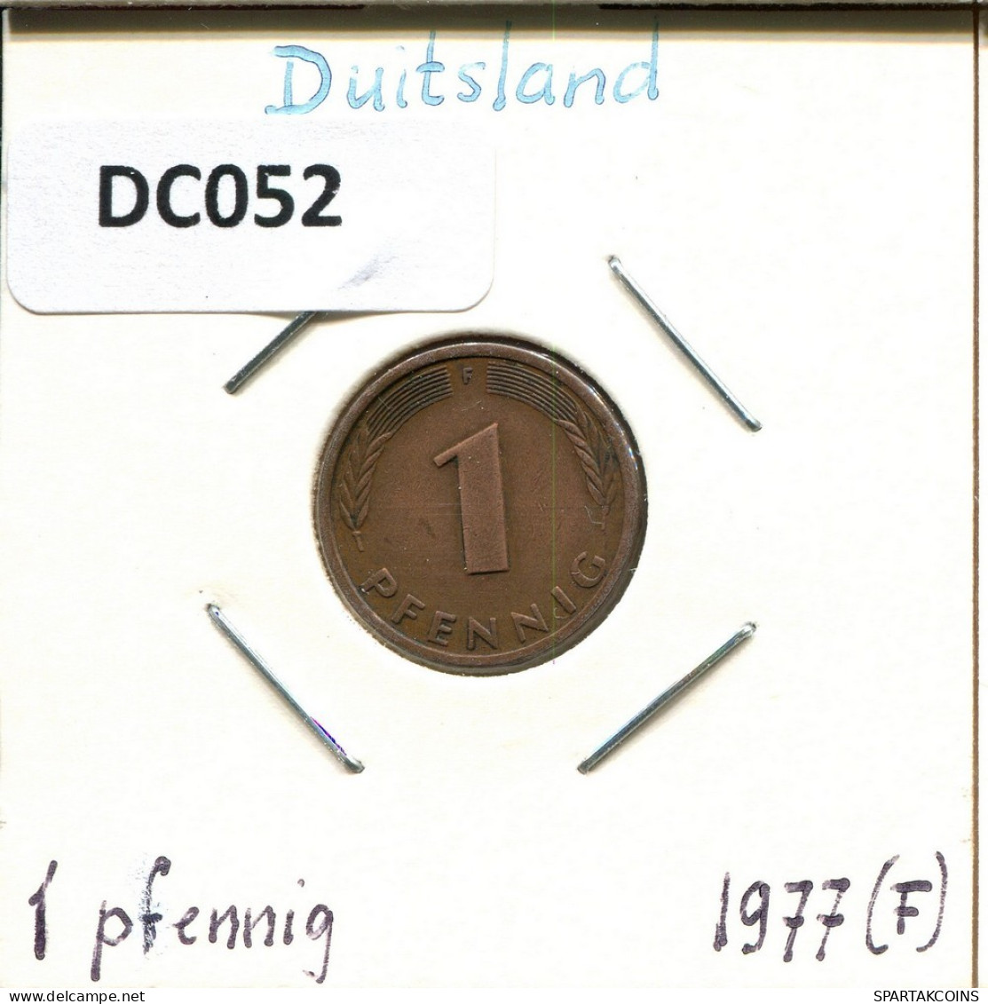 1 PFENNIG 1977 F BRD DEUTSCHLAND Münze GERMANY #DC052.D.A - 1 Pfennig