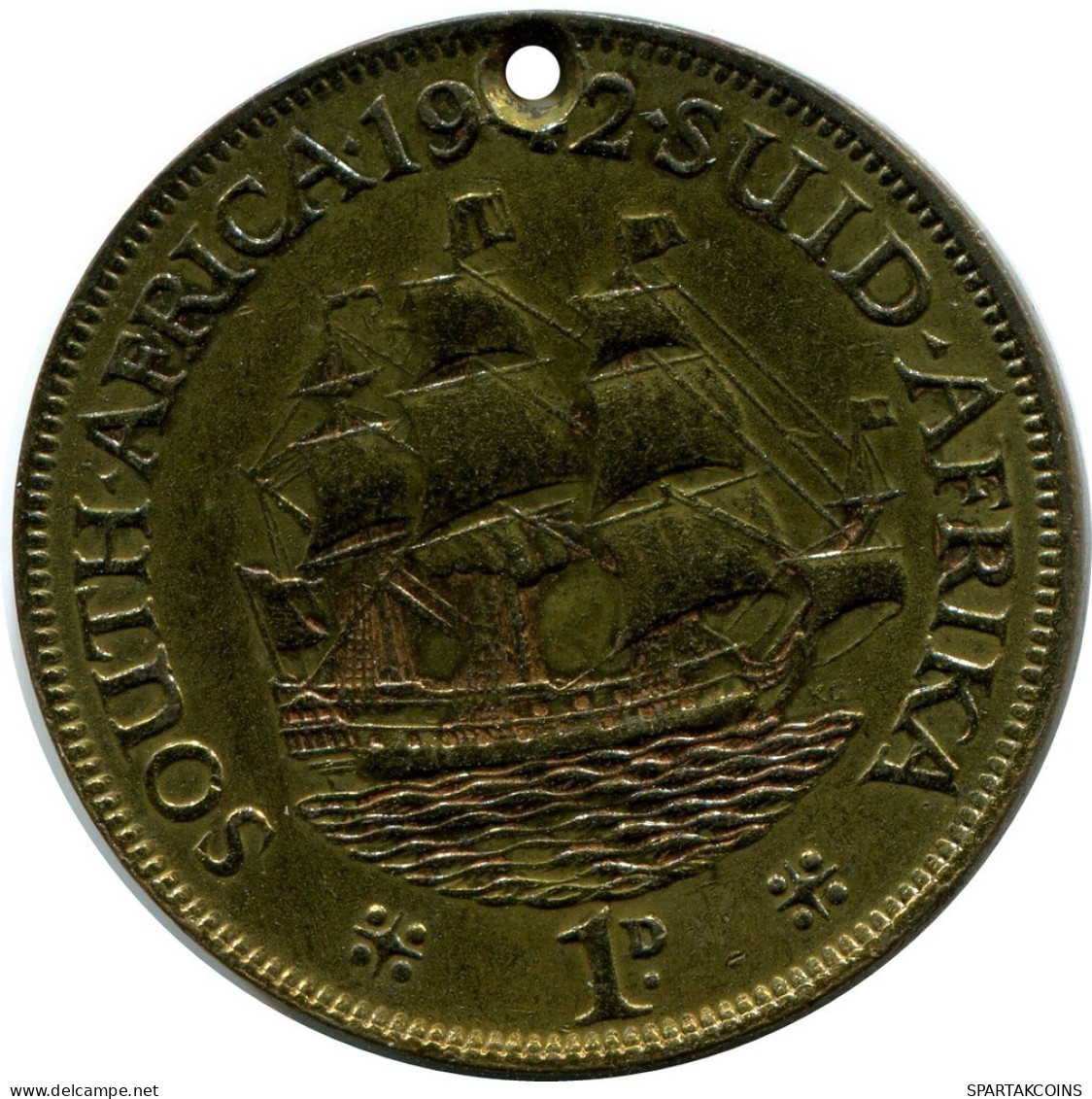 1 PENNY 1942 SOUTH AFRICA Coin #AX157.U.A - Südafrika