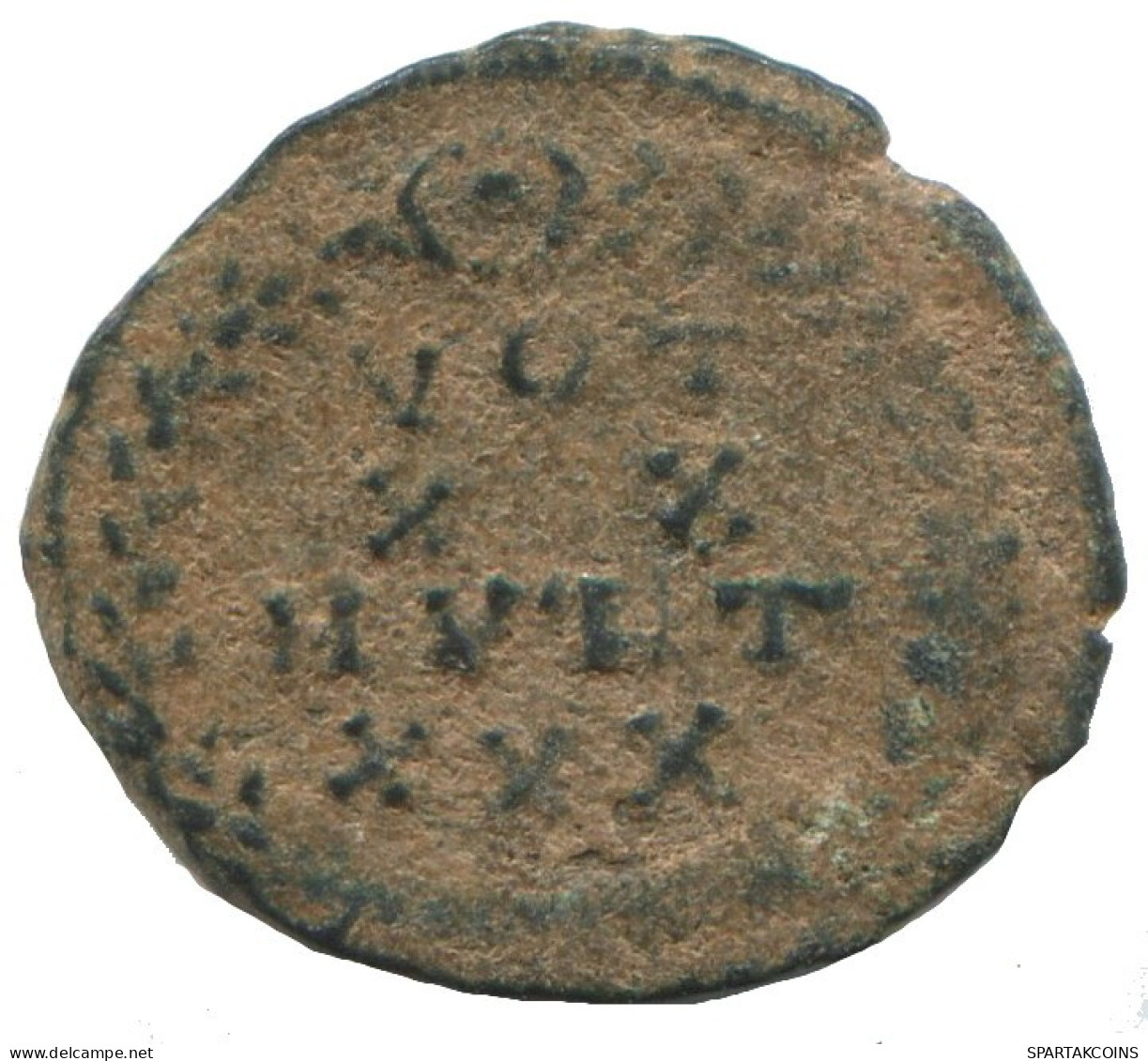 IMPEROR? VOT XX MVLT XXX 1.2g/14mm Ancient ROMAN EMPIRE Coin # ANN1293.9.U.A - Other & Unclassified