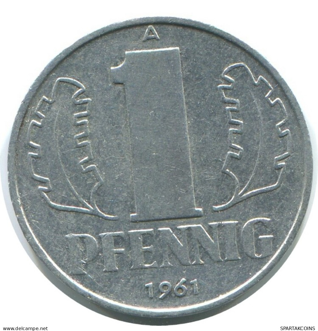 1 PFENNIG 1961 A DDR EAST GERMANY Coin #AE041.U.A - 1 Pfennig