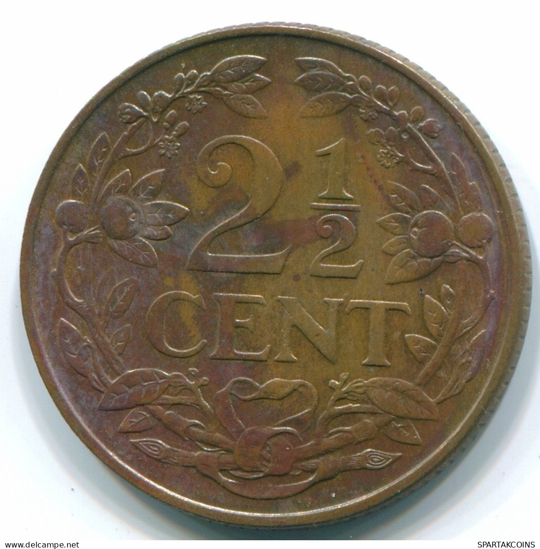 2 1/2 CENT 1965 CURACAO NIEDERLANDE Bronze Koloniale Münze #S10226.D.A - Curacao