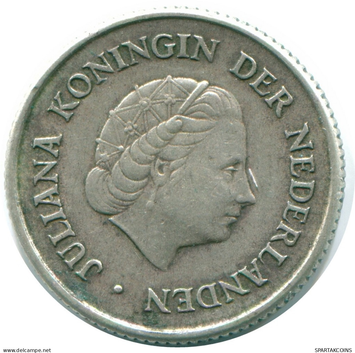 1/4 GULDEN 1967 NIEDERLÄNDISCHE ANTILLEN SILBER Koloniale Münze #NL11590.4.D.A - Antilles Néerlandaises