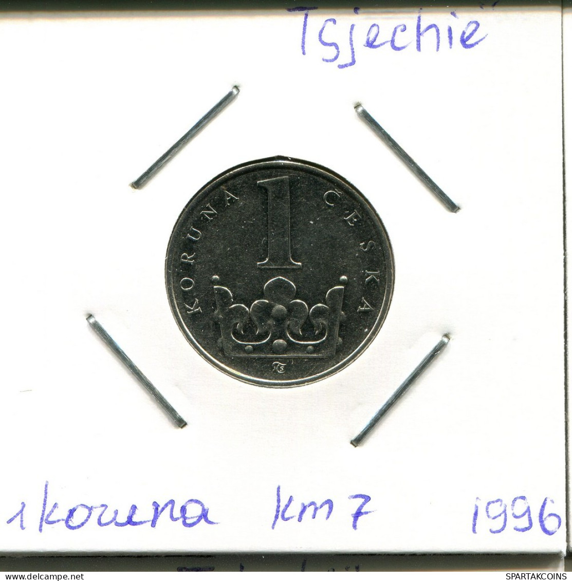 1 KORUNA 1996 CZECH REPUBLIC Coin #AP740.2.U.A - Tchéquie